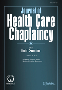 Cover image for Journal of Health Care Chaplaincy, Volume 28, Issue 4, 2022