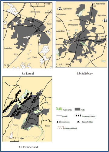 Figure 3. Laurel, Salisbury, and Cumberland.Source: Maps created by Leif Zumstein.