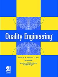 Cover image for Quality Engineering, Volume 29, Issue 3, 2017