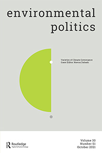 Cover image for Environmental Politics, Volume 30, Issue sup1, 2021