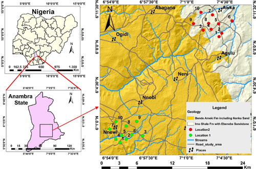 Figure 1. Maps showing the location of the metropolises and their underlying geologic formations.