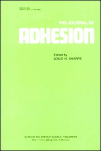 Cover image for The Journal of Adhesion, Volume 5, Issue 2, 1973