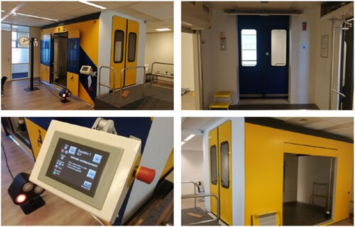 Figure 1. Images of the current physical door simulator.