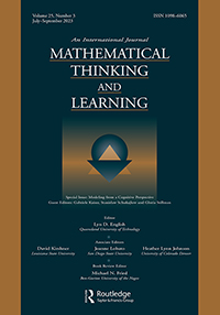 Cover image for Mathematical Thinking and Learning, Volume 25, Issue 3, 2023