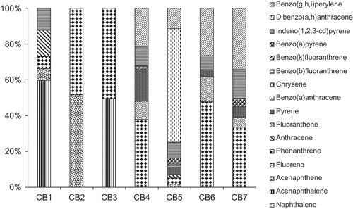 FIGURE 3 The profiles of PAHs in cocoa-based food drinks.