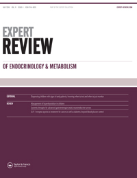 Cover image for Expert Review of Endocrinology & Metabolism, Volume 11, Issue 4, 2016
