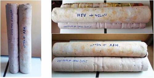 Figure 3. Developed composite insulating materials