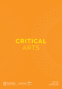 Cover image for Critical Arts, Volume 35, Issue 1, 2021