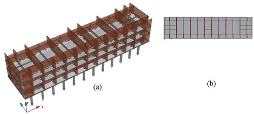 Figure 8. Layout of the masonry infill panels.