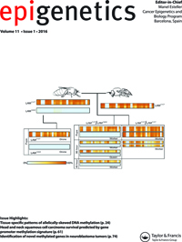 Cover image for Epigenetics, Volume 11, Issue 1, 2016