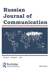 Cover image for Russian Journal of Communication, Volume 8, Issue 3, 2016