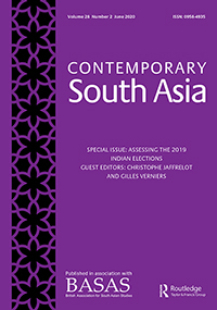 Cover image for Contemporary South Asia, Volume 28, Issue 2, 2020