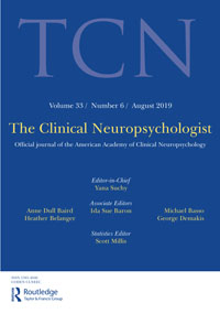 Cover image for The Clinical Neuropsychologist, Volume 33, Issue 6, 2019