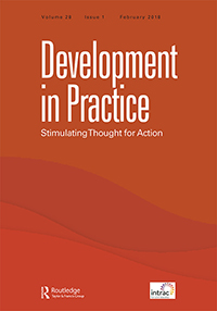 Cover image for Development in Practice, Volume 28, Issue 1, 2018