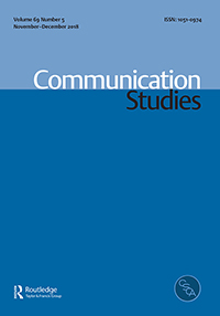 Cover image for Communication Studies, Volume 69, Issue 5, 2018