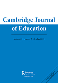 Cover image for Cambridge Journal of Education, Volume 53, Issue 5, 2023