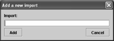 FIGURE 6 Dialog frame for add/edit links to libraries.