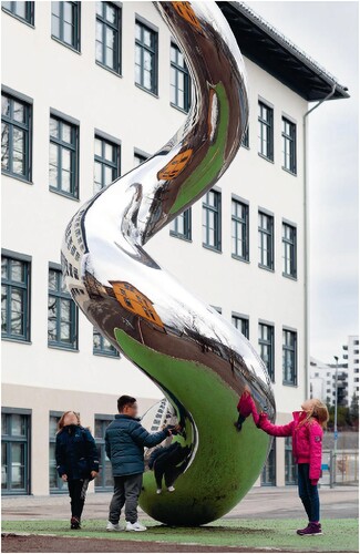Figure 8. The sculpture “Seed” by Linda Bakke. © Linda Bakke/Trond A. Isaksen.