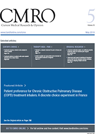 Cover image for Current Medical Research and Opinion, Volume 35, Issue 5, 2019