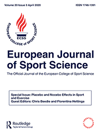 Cover image for European Journal of Sport Science, Volume 20, Issue 3, 2020