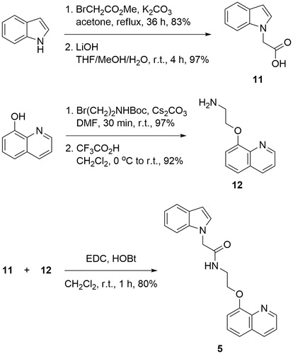 Scheme 1. Synthesis of compound 5.