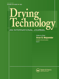 Cover image for Drying Technology, Volume 40, Issue 3, 2022