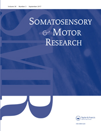 Cover image for Somatosensory & Motor Research, Volume 34, Issue 3, 2017