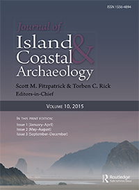 Cover image for The Journal of Island and Coastal Archaeology, Volume 11, Issue 1, 2016