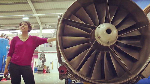 Figure 4. Next to the Rolls-Royce Olympus engine that powered the Concorde aircraft. Source: University of Oxford