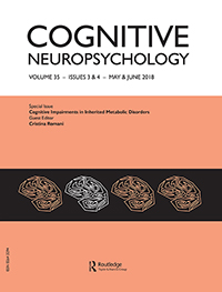Cover image for Cognitive Neuropsychology, Volume 35, Issue 3-4, 2018