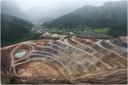 Figure 2 Erzberg Mountain with the town Eisenerz. Photo: Karin Reisinger, 2021.