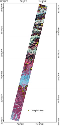 Figure 3. Distribution map of field sample points.