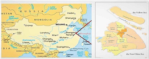 Figure 3. Geographic location of Shanghai City, China