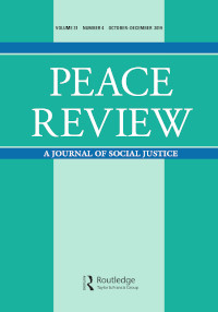 Cover image for Peace Review, Volume 31, Issue 4, 2019