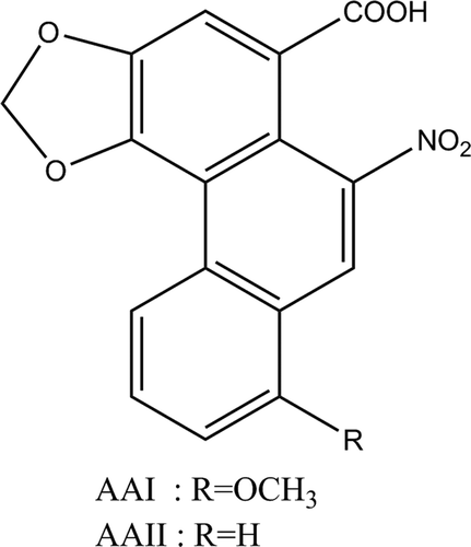 Figure 1. Structural formula of aristolochic acids (AAs).