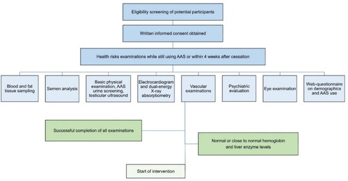 Figure 1. Inclusion examinations of health risks associated with AAS use.