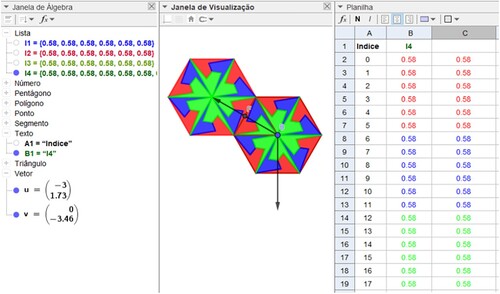 Figure 17. Paving Sketch with Translation and u vector.