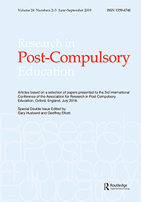 Cover image for Research in Post-Compulsory Education, Volume 24, Issue 2-3, 2019