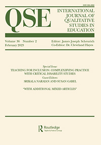 Cover image for International Journal of Qualitative Studies in Education, Volume 36, Issue 2, 2023