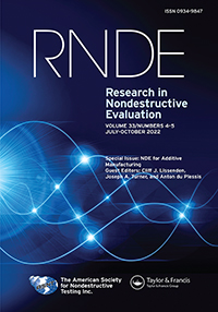Cover image for Research in Nondestructive Evaluation, Volume 33, Issue 4-5, 2022