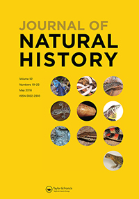 Cover image for Journal of Natural History, Volume 52, Issue 19-20, 2018