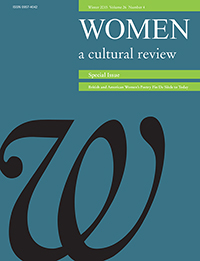 Cover image for Women: a cultural review, Volume 26, Issue 4, 2015