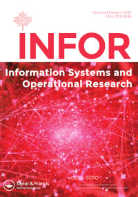 Cover image for INFOR: Information Systems and Operational Research, Volume 61, Issue 4, 2023