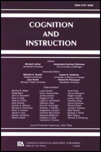 Cover image for Cognition and Instruction, Volume 20, Issue 1, 2002