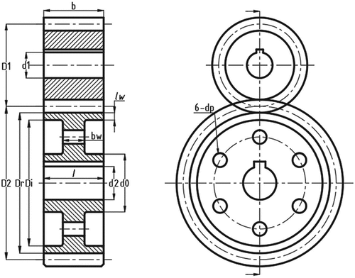 Figure 2. Single stage spur gear system (Dörterler et al., Citation2019)