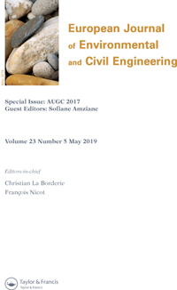 Cover image for European Journal of Environmental and Civil Engineering, Volume 23, Issue 5, 2019
