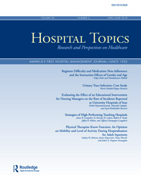 Cover image for Hospital Topics, Volume 96, Issue 2, 2018