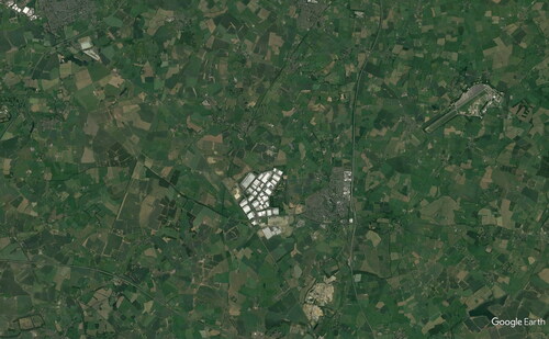 FIGURE 1 AERIAL VIEW OF MAGNA PARK LUTTERWORTH (SOURCE: GOOGLE EARTH PRO)