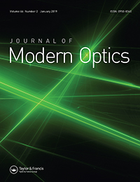 Cover image for Journal of Modern Optics, Volume 66, Issue 2, 2019