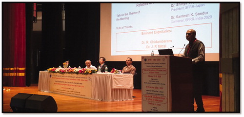 Figure 1. Inauguration ceremony of the 17th Annual Meeting of the Society for Free Radical Research India (SFRR-INDIA-2020).